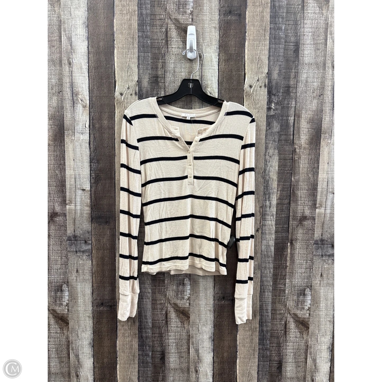 Top Long Sleeve By Z Supply In Striped Pattern, Size: S