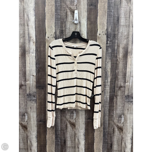 Top Long Sleeve By Z Supply In Striped Pattern, Size: S