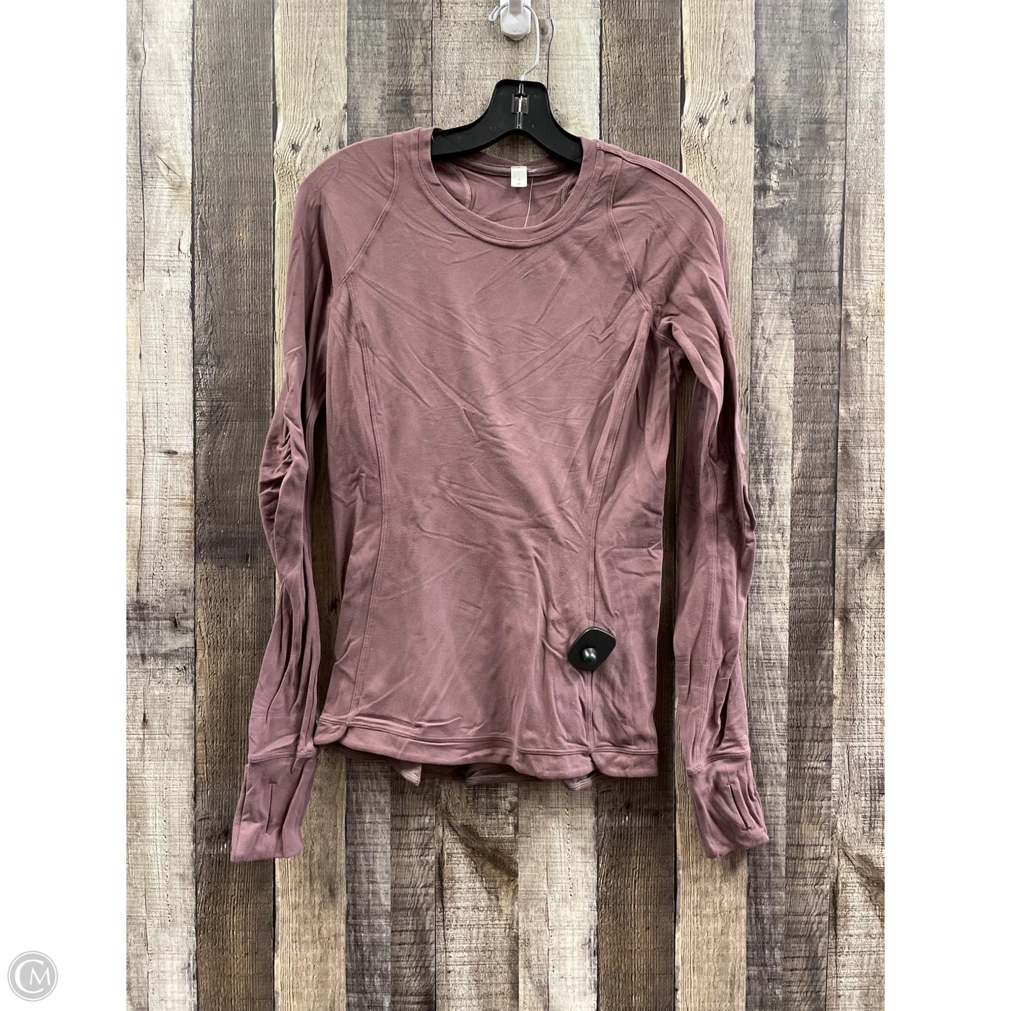 Athletic Top Long Sleeve Crewneck By Lululemon In Purple, Size: 6