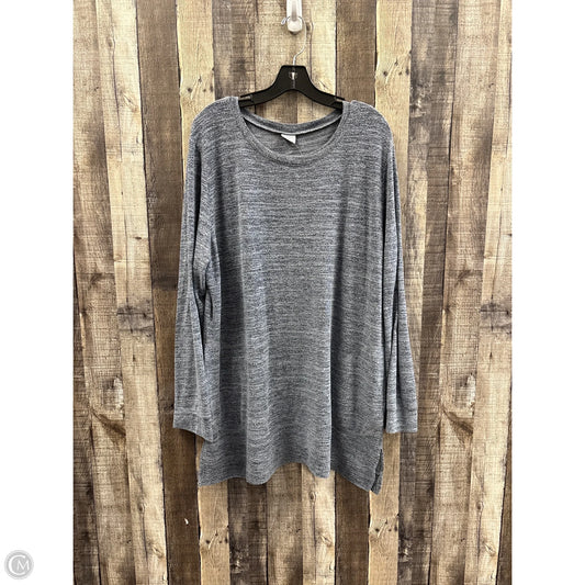 Tunic Long Sleeve By Cme In Blue, Size: 3x