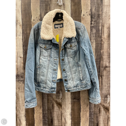 Jacket Denim By Loft In Blue Denim, Size: M
