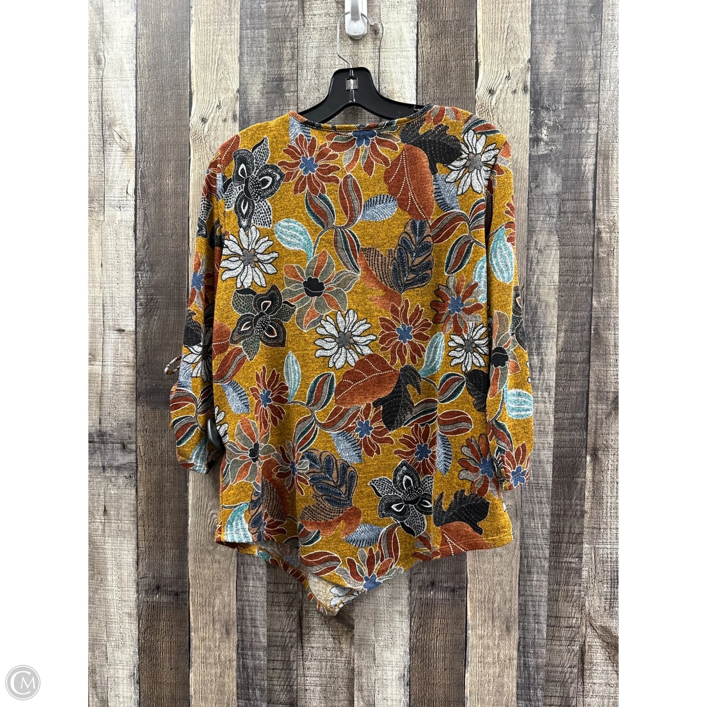 Top 3/4 Sleeve By Alfred Dunner In Multi-colored, Size: S