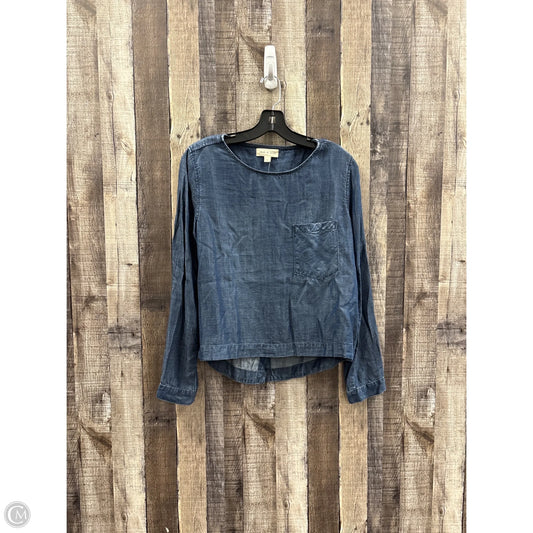 Top Long Sleeve By Cloth & Stone In Blue, Size: S