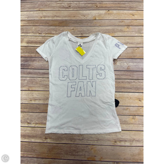 Top Short Sleeve Basic By Pink In White, Size: S