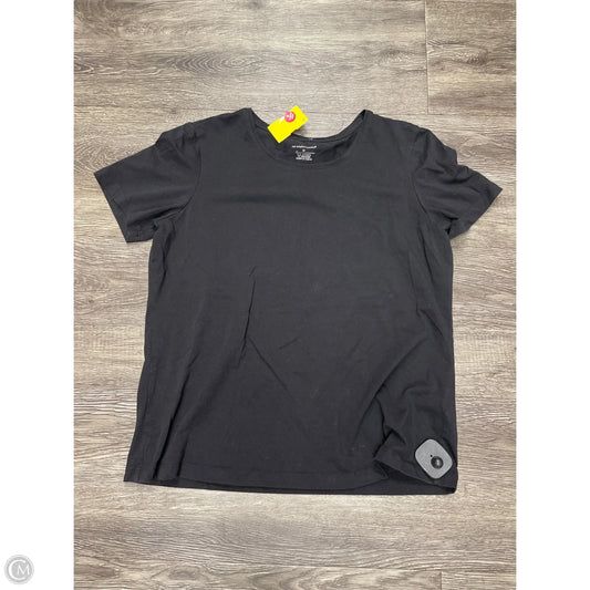 Top Short Sleeve Basic By Christopher And Banks In Black, Size: M