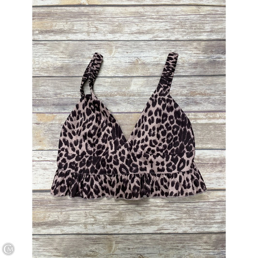 Top Sleeveless By Kittenish In Animal Print, Size: L