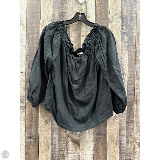 Top Long Sleeve By A New Day In Black, Size: Xl