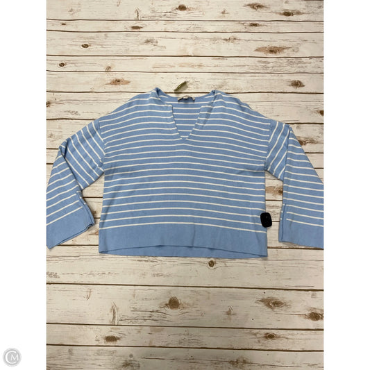Sweater By Loft In Blue & White, Size: M