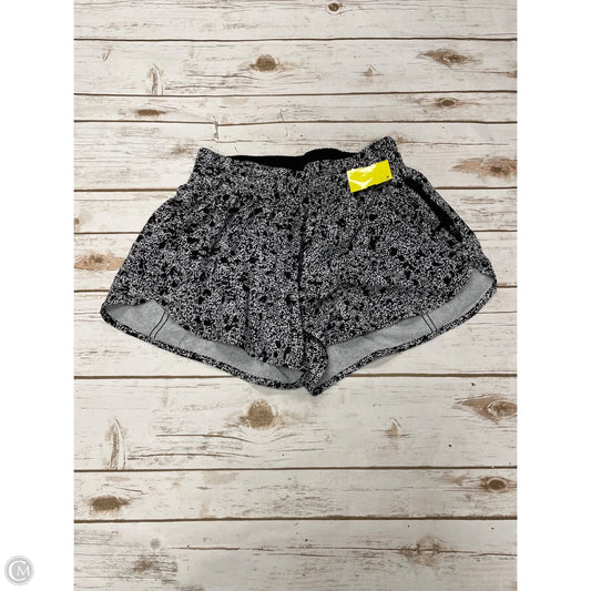 Athletic Shorts By Lululemon In Black & White, Size: 8