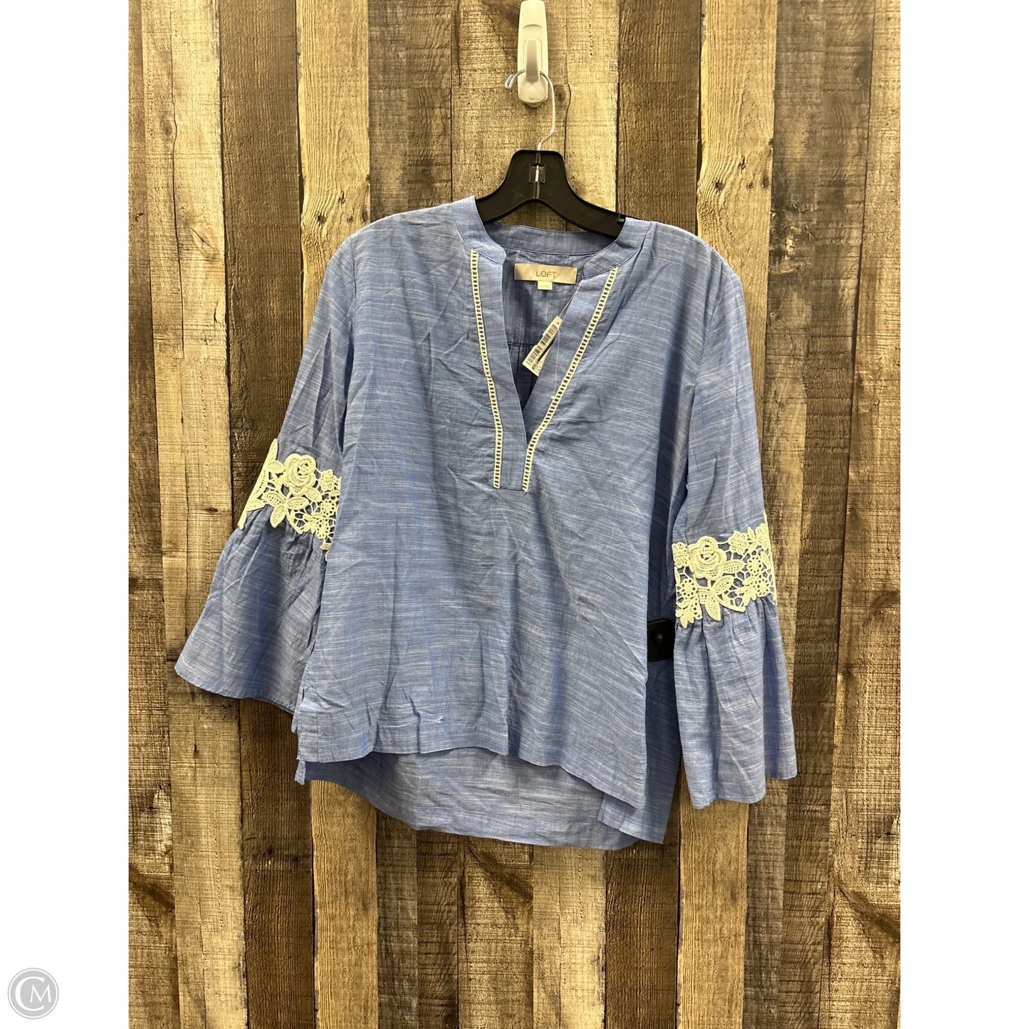Top Long Sleeve By Loft In Blue, Size: Xs