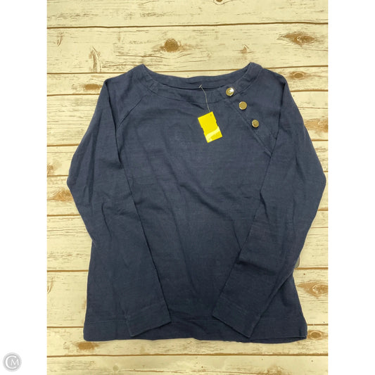 Top Long Sleeve By Loft In Navy, Size: Xs