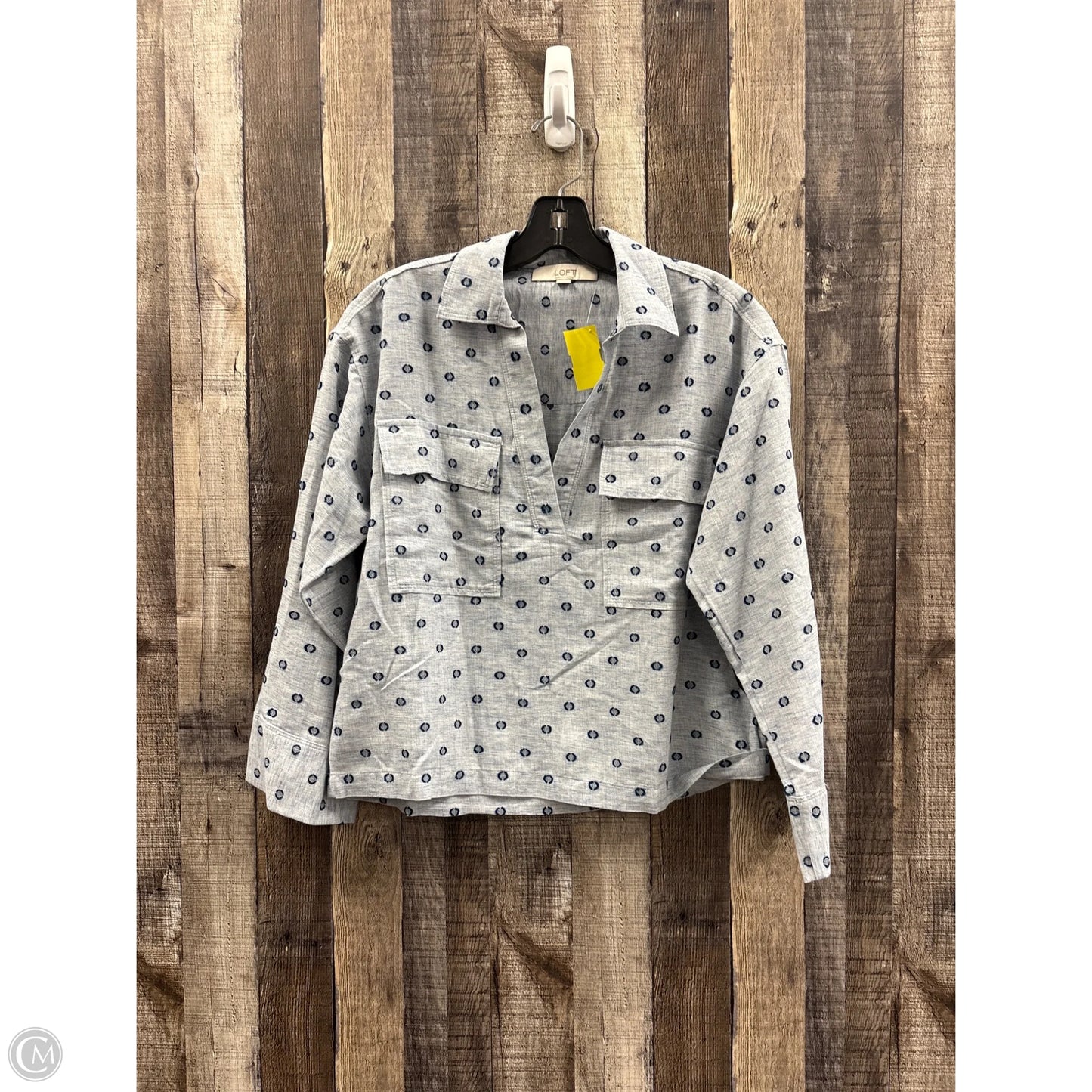 Top Long Sleeve By Loft In Blue, Size: Xs