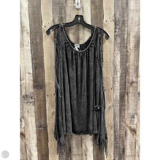 Top Long Sleeve By Cme In Black, Size: L