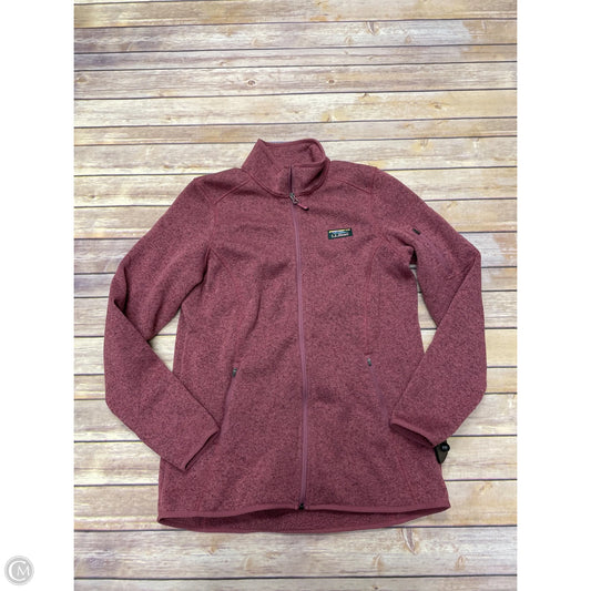 Jacket Fleece By L.l. Bean In Mauve, Size: L
