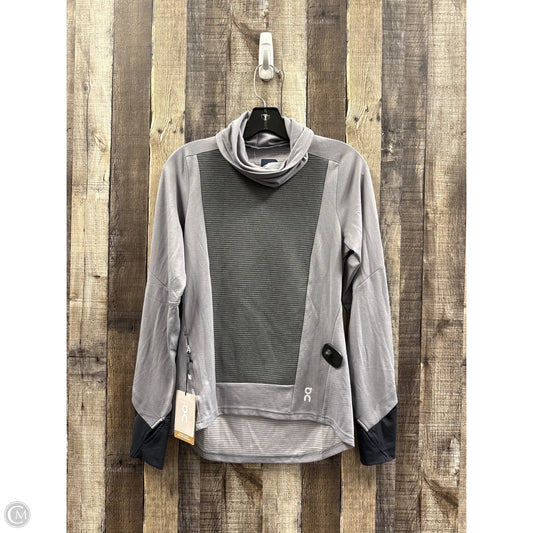Athletic Top Long Sleeve Collar By On Cloud In Grey, Size: Xs