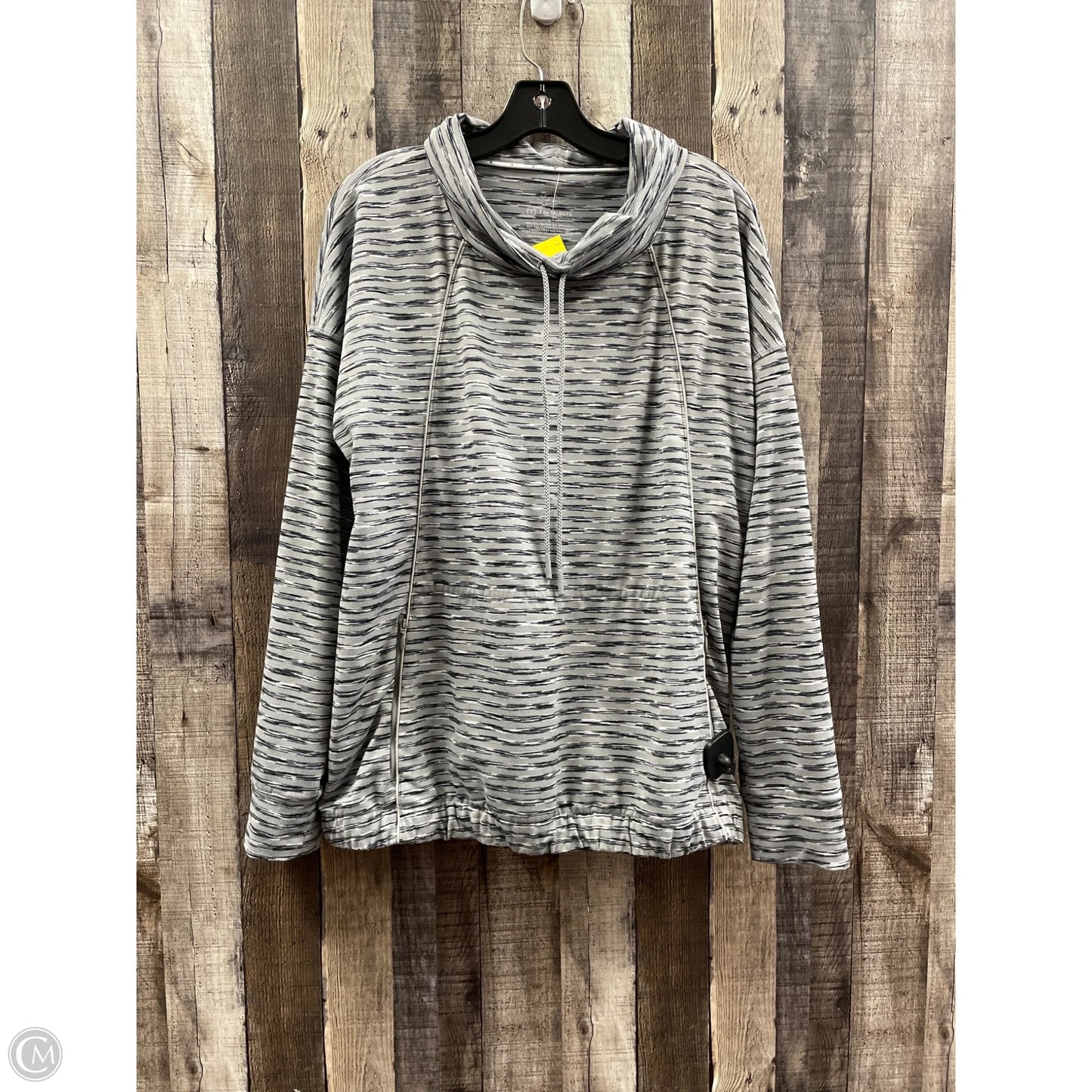 Sweatshirt Collar By Talbots In Grey, Size: L