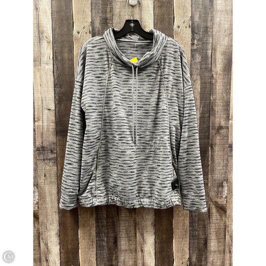 Sweatshirt Collar By Talbots In Grey, Size: L