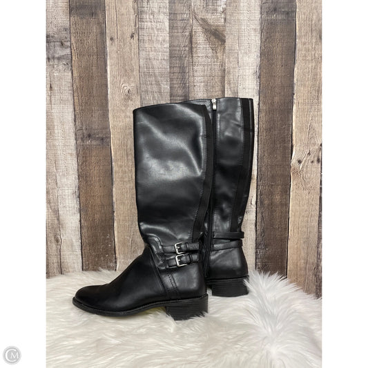 Boots Mid-calf Heels By Cmf In Black, Size: 9.5