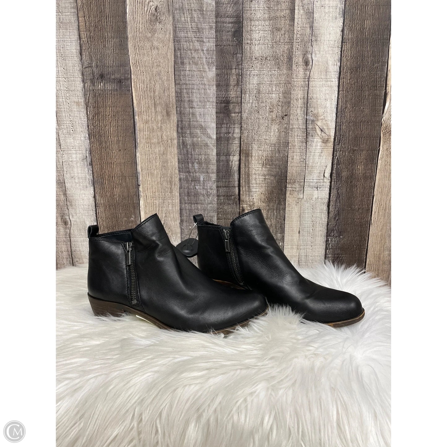 Boots Ankle Heels By Lucky Brand In Black, Size: 9