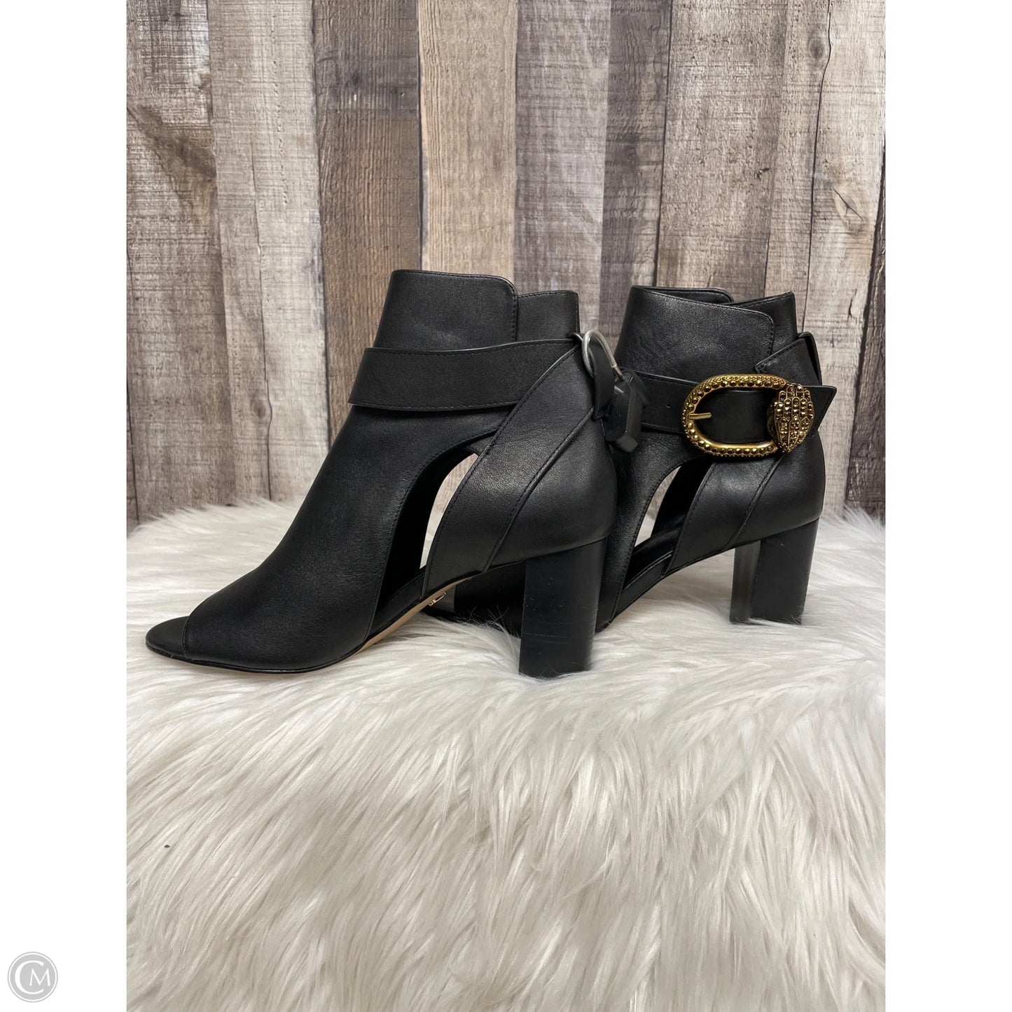 Sandals Heels Block By Kurt Geiger London In Black, Size: 7.5
