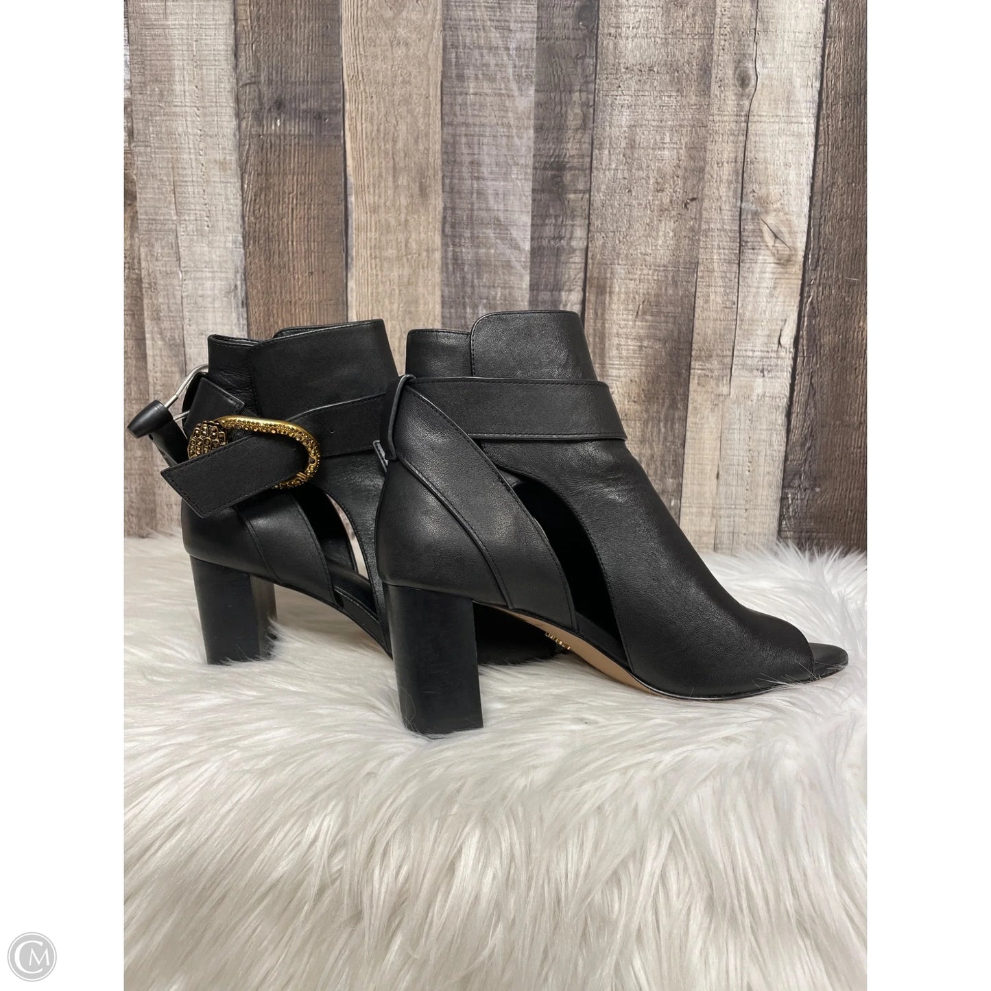 Sandals Heels Block By Kurt Geiger London In Black, Size: 7.5