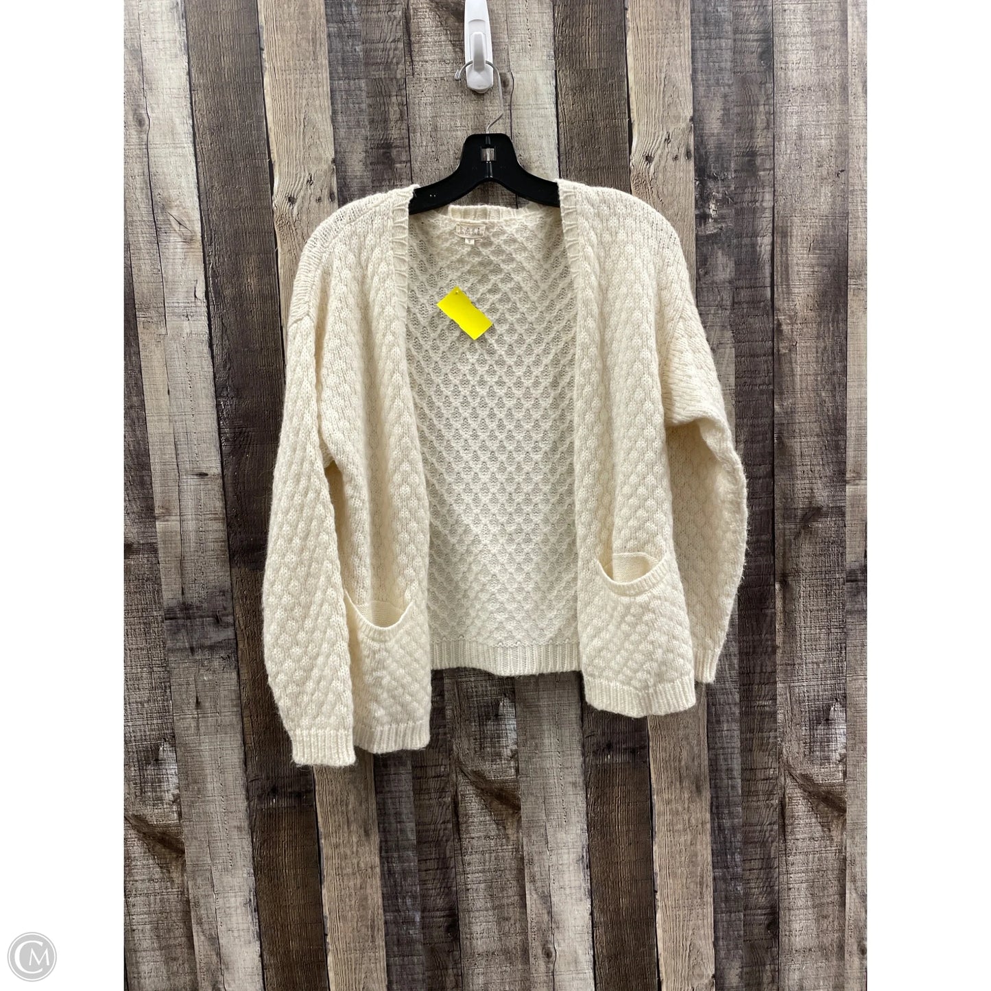 Sweater Cardigan By Cme In White, Size: S