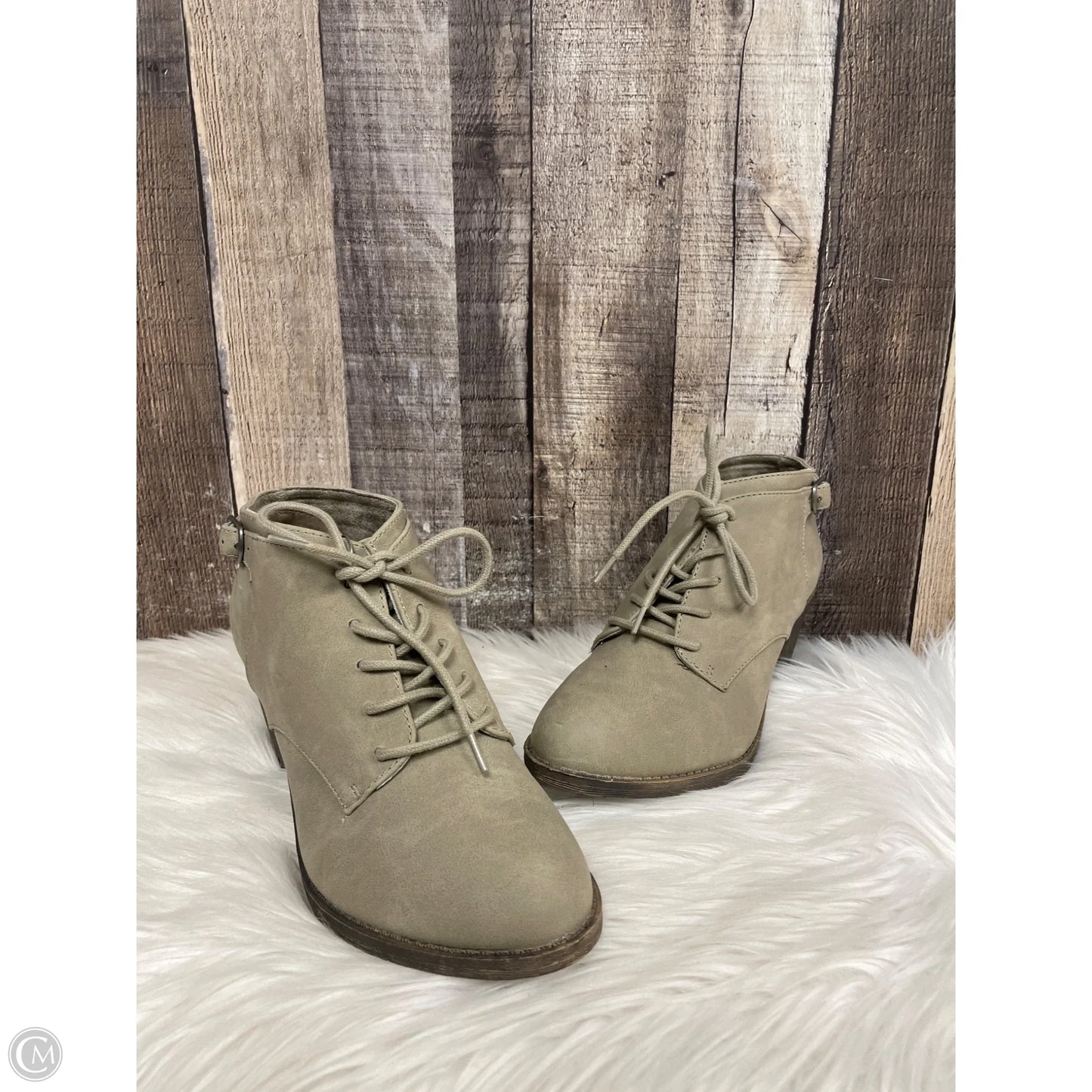 Shoes Heels Block By Rocket Dogs In Taupe, Size: 8.5