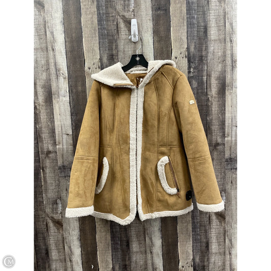 Jacket Faux Fur & Sherpa By Koolaburra By Ugg In Tan, Size: S
