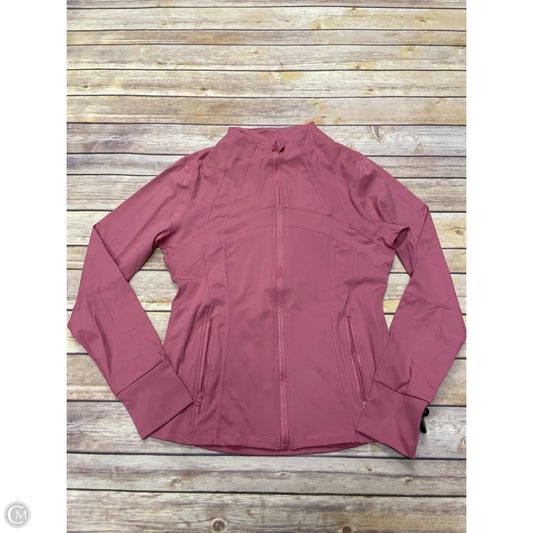 Athletic Jacket By Cmf In Mauve, Size: M