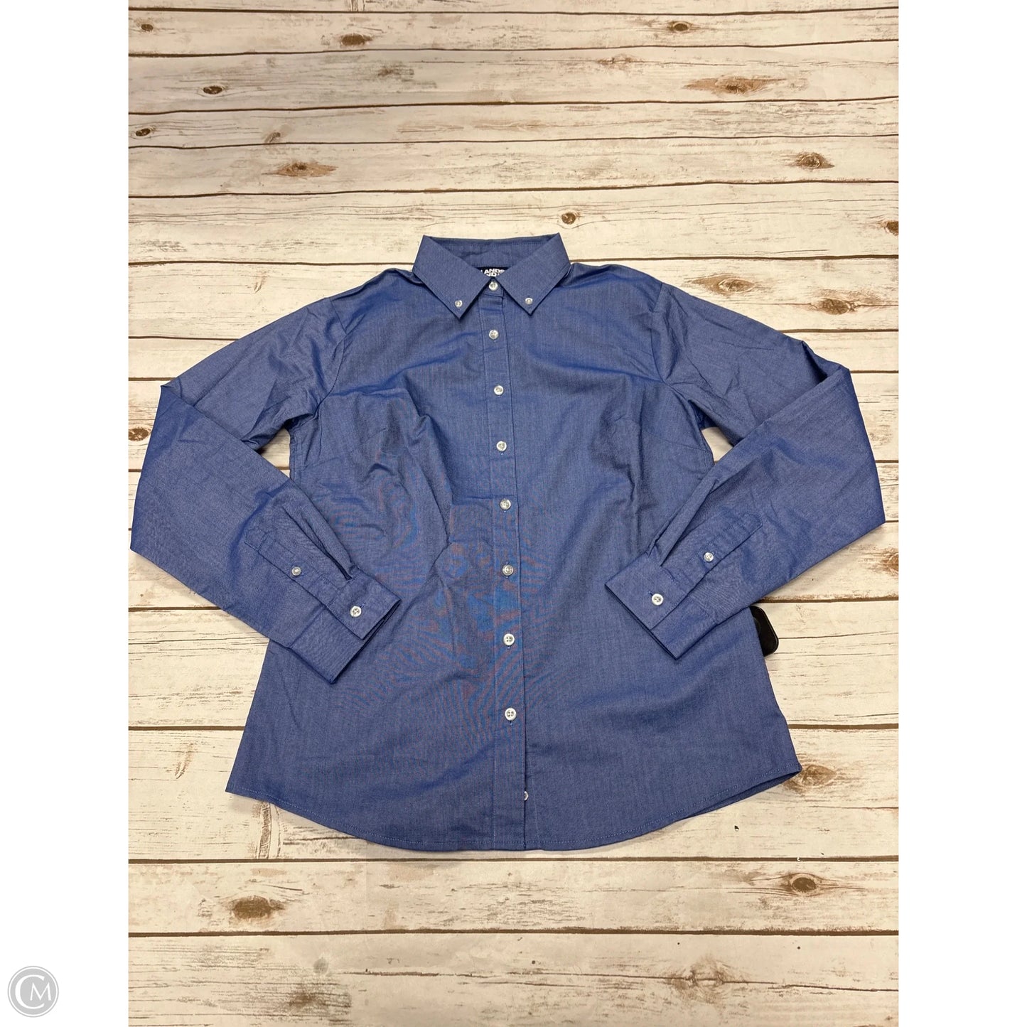 Top Long Sleeve By Lands End In Blue, Size: S