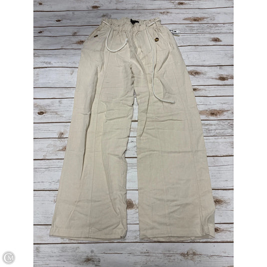 Pants Wide Leg By Forever 21 In Cream, Size: M