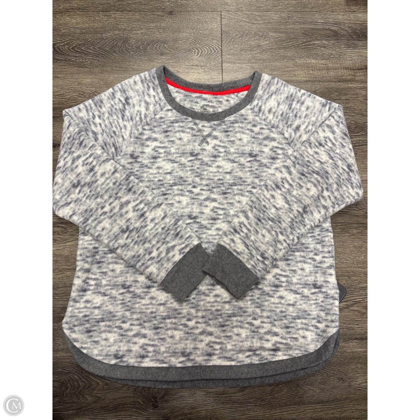 Top Long Sleeve By Cuddl Duds In Grey, Size: L