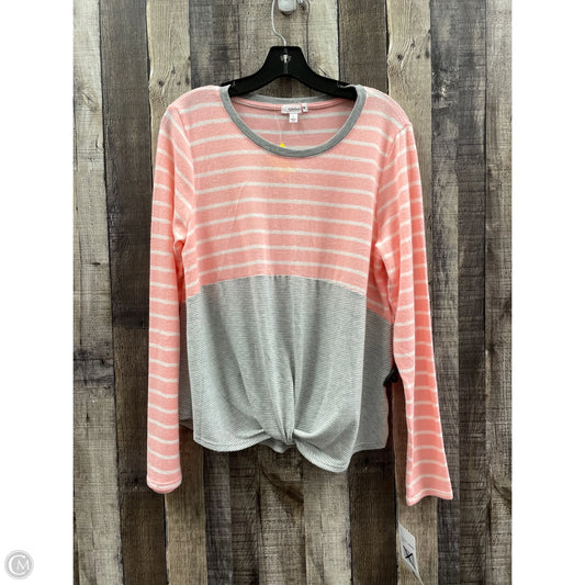 Top Long Sleeve By Eyeshadow In Pink, Size: L