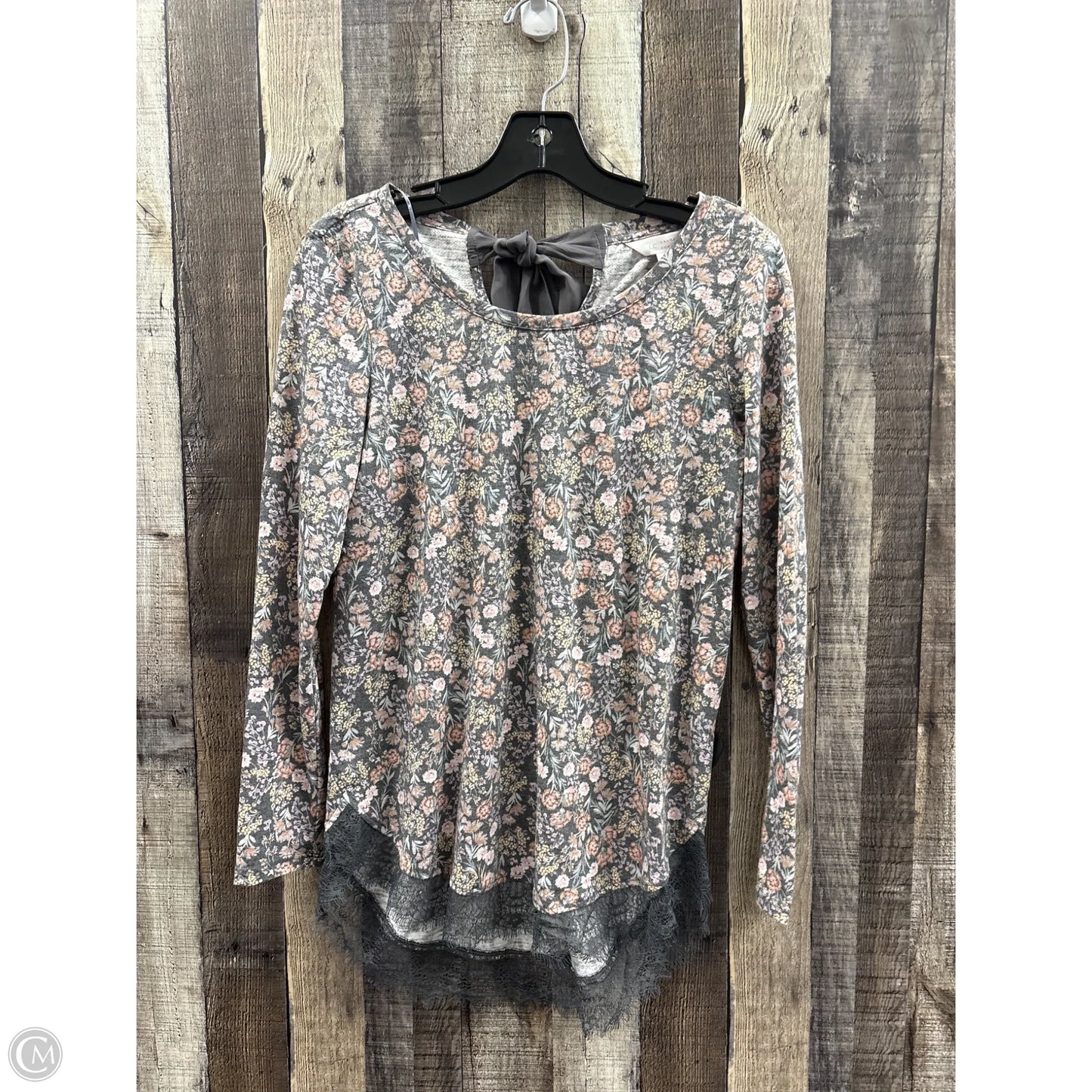 Top Long Sleeve By Lc Lauren Conrad In Floral Print, Size: Xs