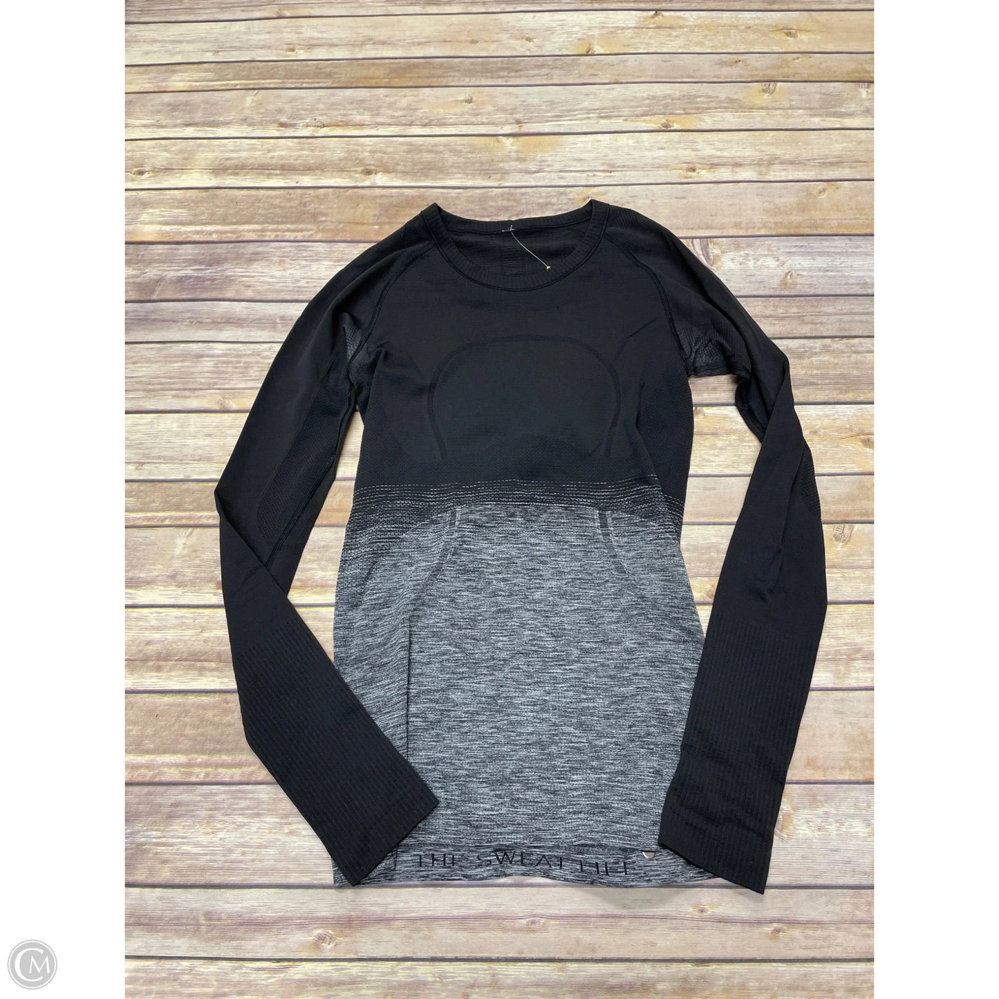 Athletic Top Long Sleeve Crewneck By Lululemon In Black, Size: 6