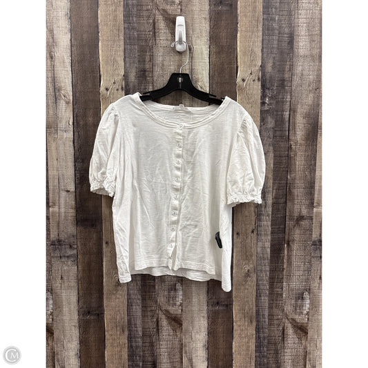 Top Short Sleeve By Jane And Delancey In White, Size: M