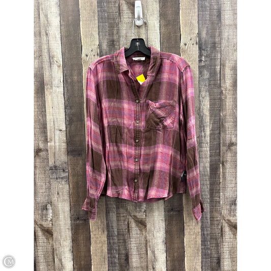 Top Long Sleeve By Beachlunchlounge In Purple, Size: M