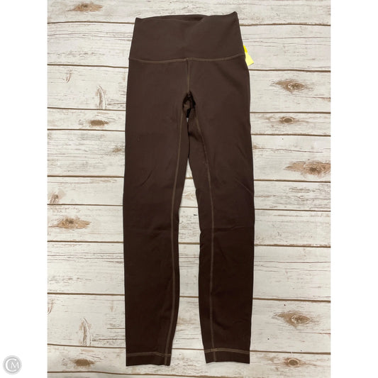 Athletic Leggings By Lululemon In Brown, Size: 4