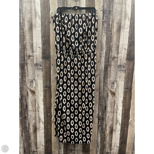 Dress Casual Maxi By Attention In Black & Brown, Size: Xl