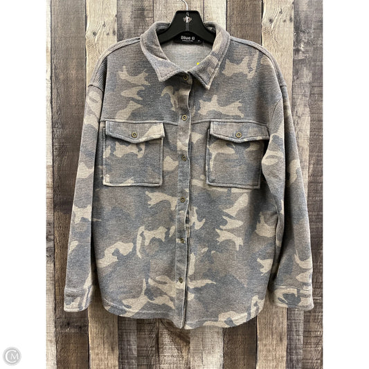Top Long Sleeve By Blue B In Camouflage Print, Size: M