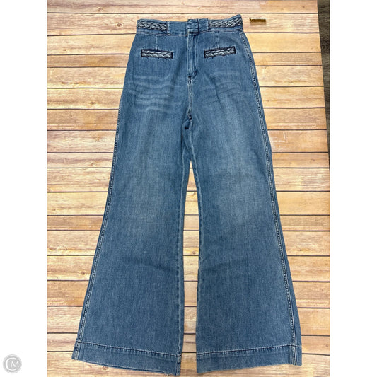 Jeans Wide Leg By We The Free In Blue Denim, Size: 8