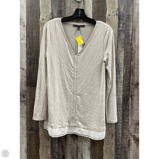 Top Long Sleeve By White House Black Market In Beige, Size: S