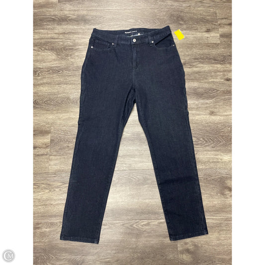 Jeans Straight By Style And Company In Blue Denim, Size: 14