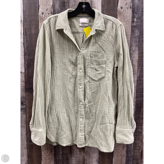 Top Long Sleeve By J. Crew In Green, Size: S