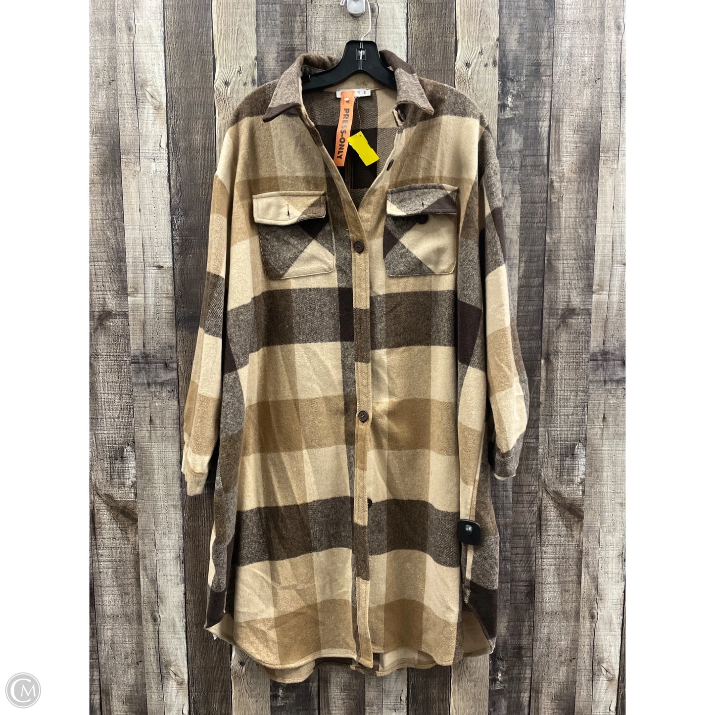 Jacket Other By Hyfve In Plaid Pattern, Size: Xl