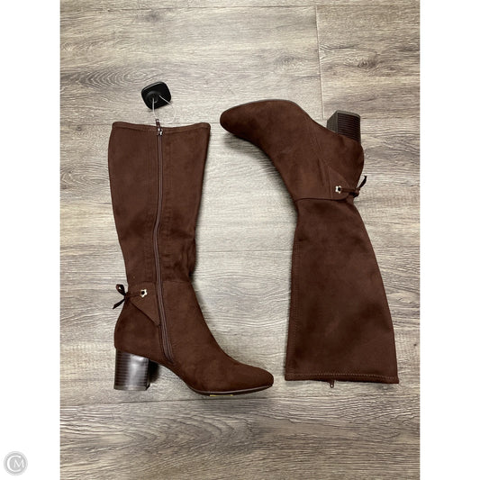 Boots Knee Heels By Charter Club In Brown, Size: 6.5
