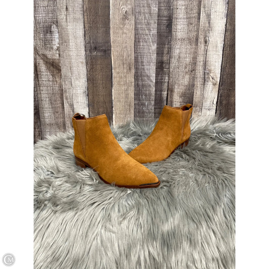 Boots Ankle Heels By Marc Fisher In Brown, Size: 6.5