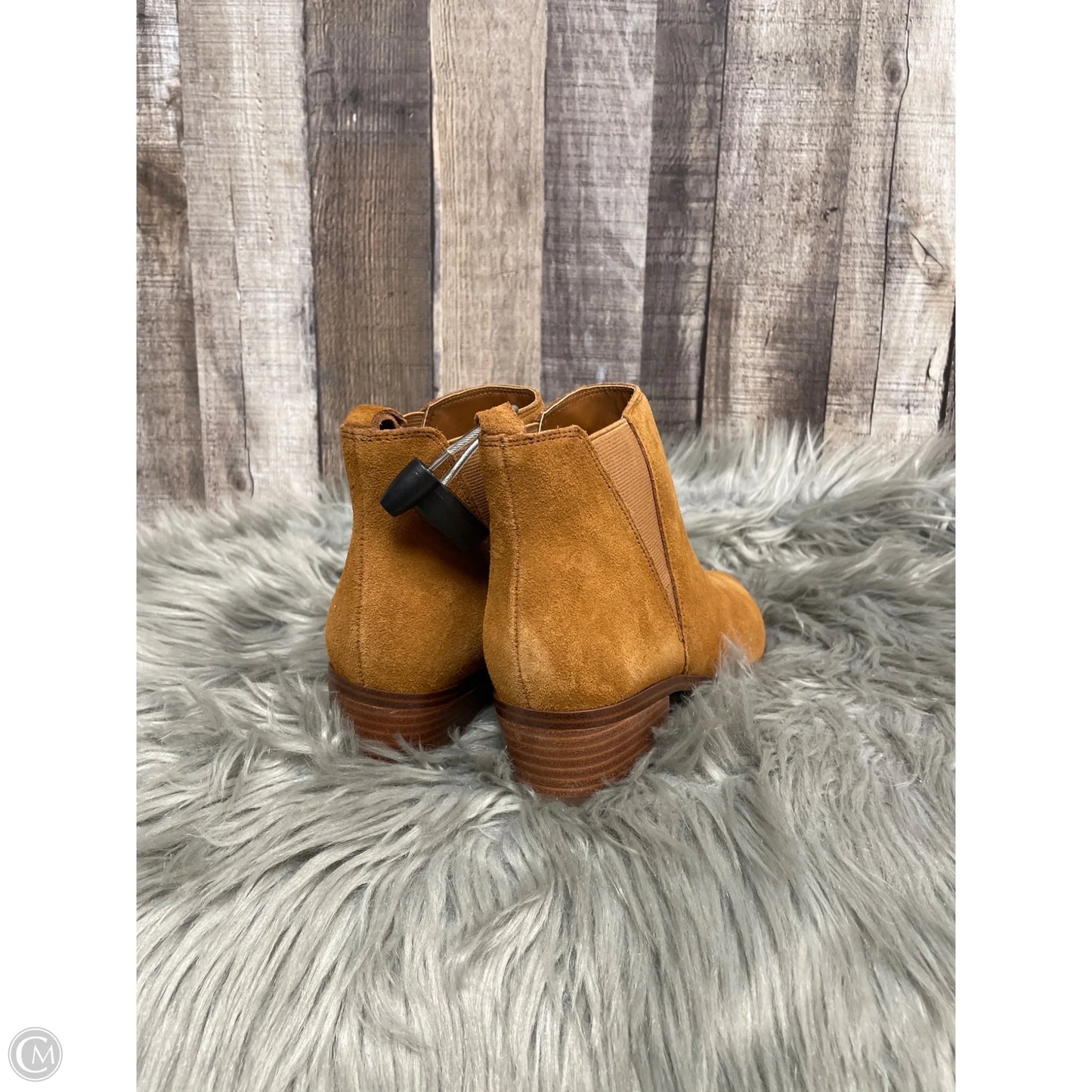 Boots Ankle Heels By Marc Fisher In Brown, Size: 6.5