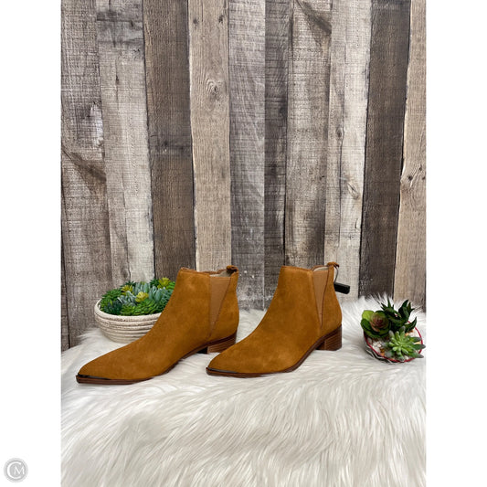 Boots Ankle Heels By Marc Fisher In Tan, Size: 6.5
