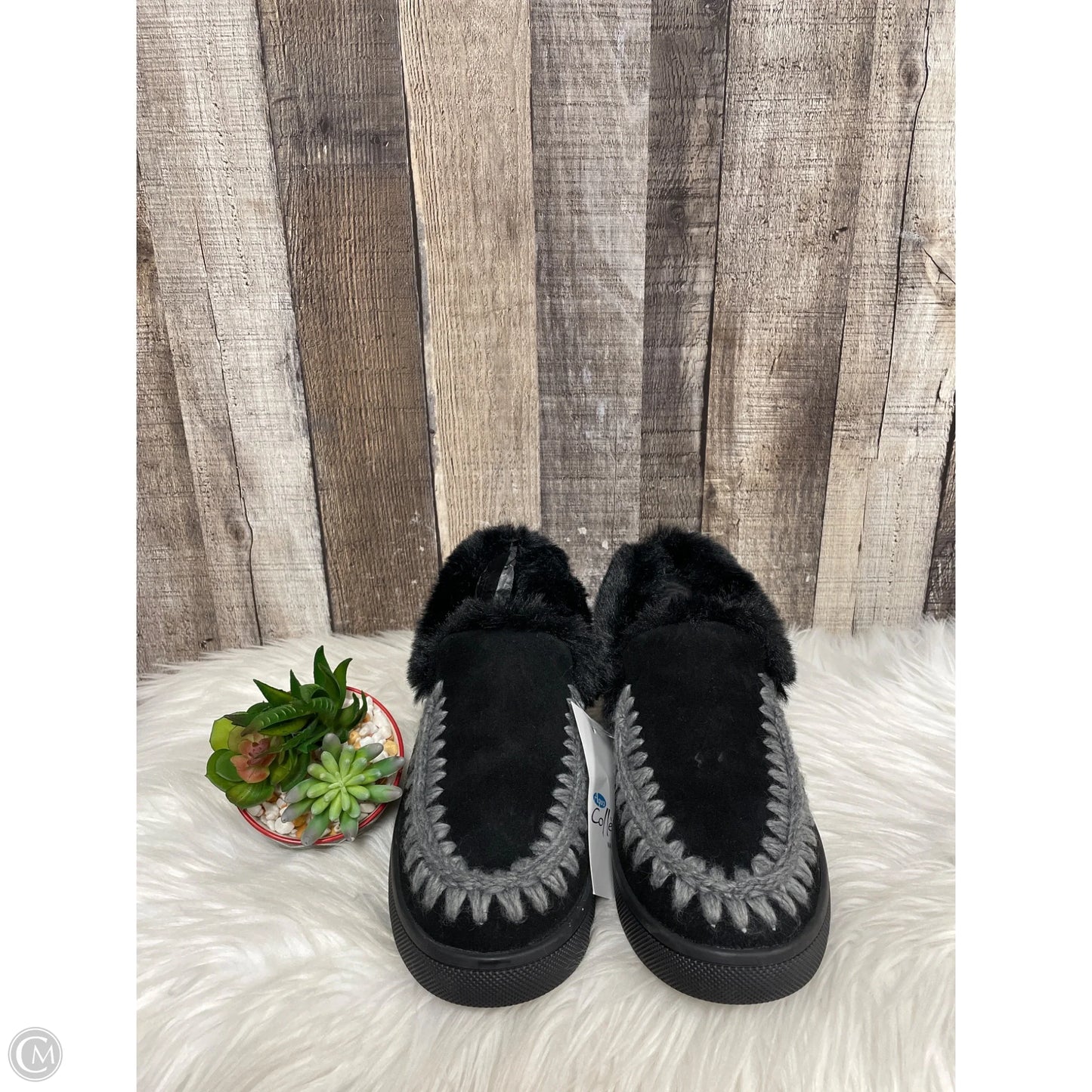 Boots Ankle Flats By Cme In Black, Size: 8